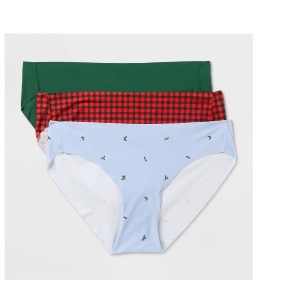 Auden Women's 3pk Bikini Underwear XXL 17 Holiday Christmas Set stocking stuffer